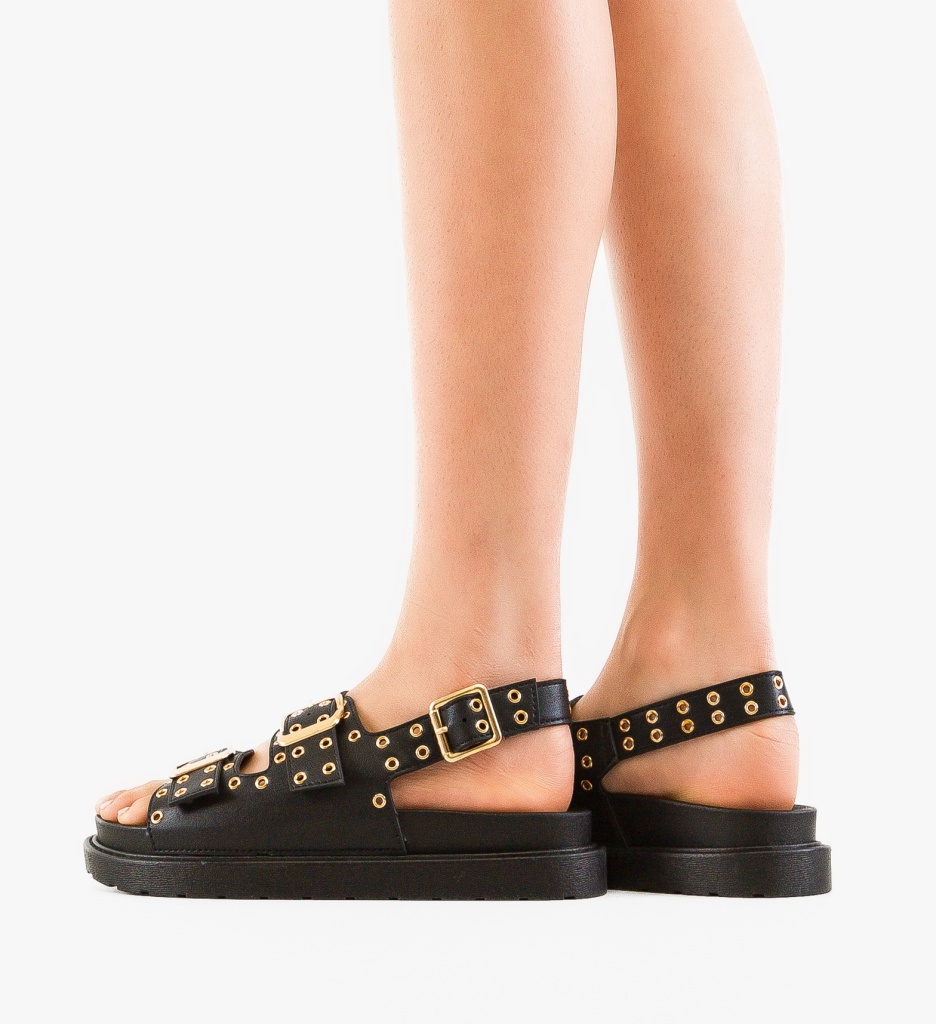 Sandale dama Rhea Negre - 1 | YEO