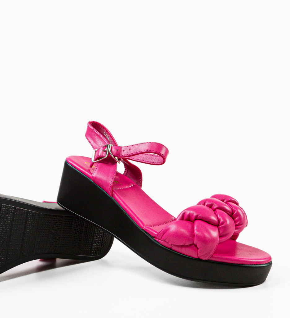 Sandale dama Roroz Fuchsia - 5 | YEO