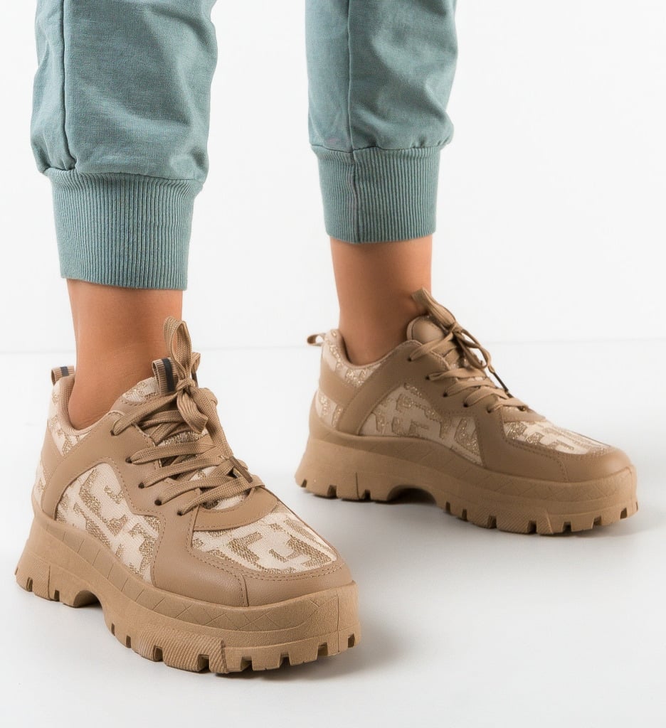 Sneakers dama Dillon Khaki - 1 | YEO