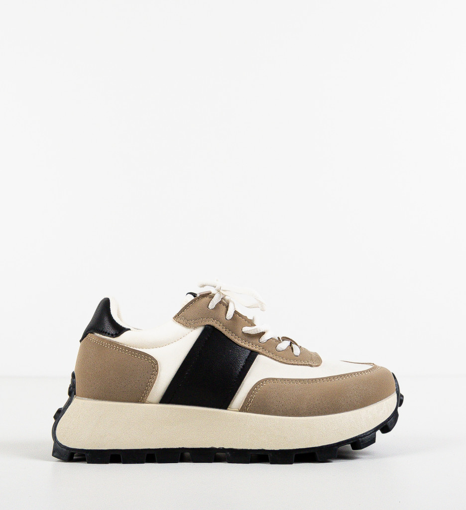 Sneakers dama Feytong Khaki - 3 | YEO