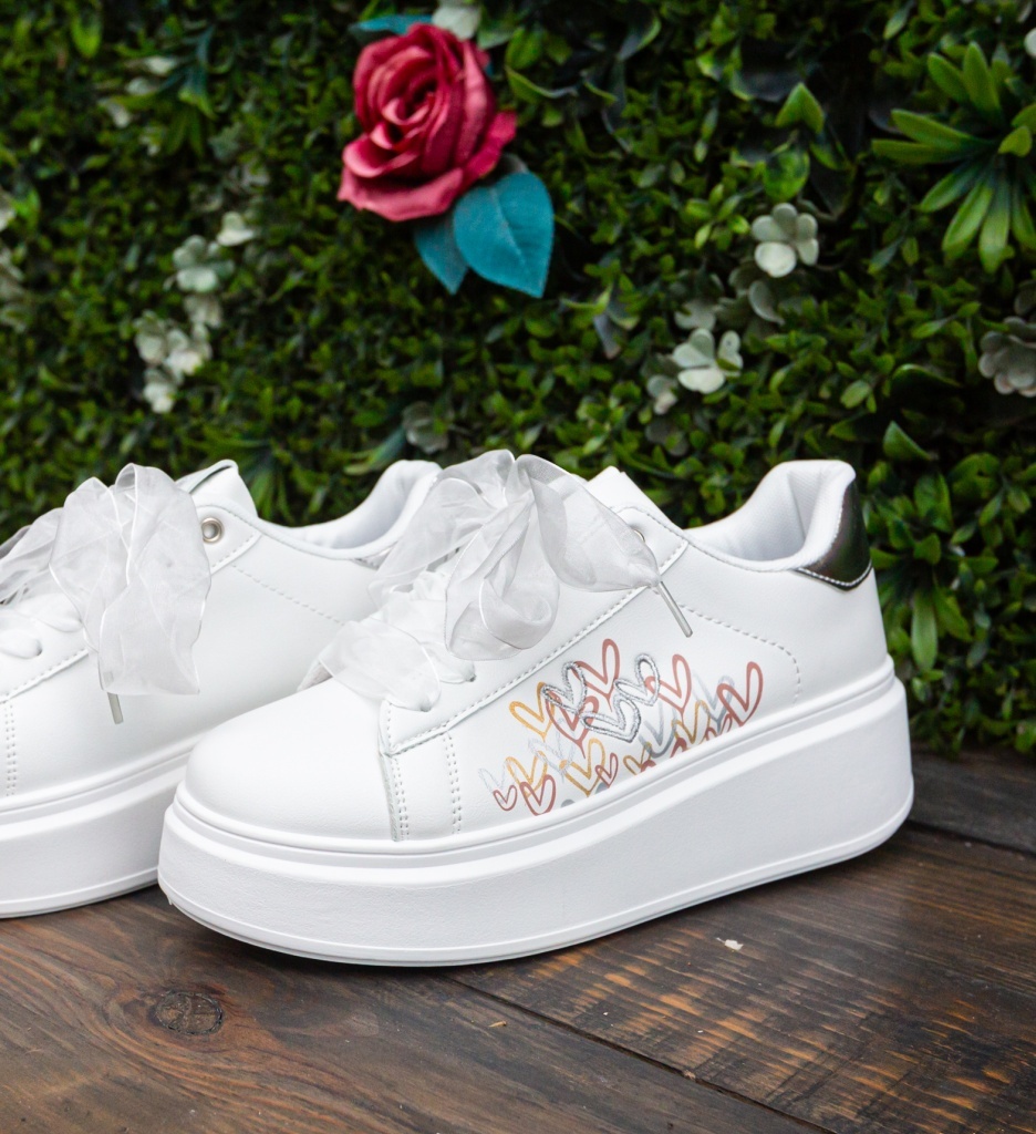 Sneakers dama Ilius Argintii - 5 | YEO