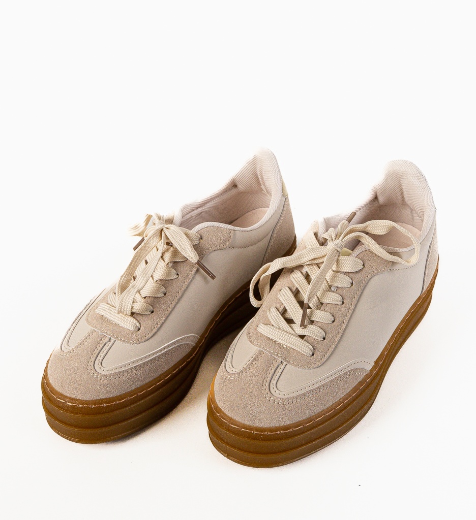 Sneakers dama Jaswin Bej - 4 | YEO