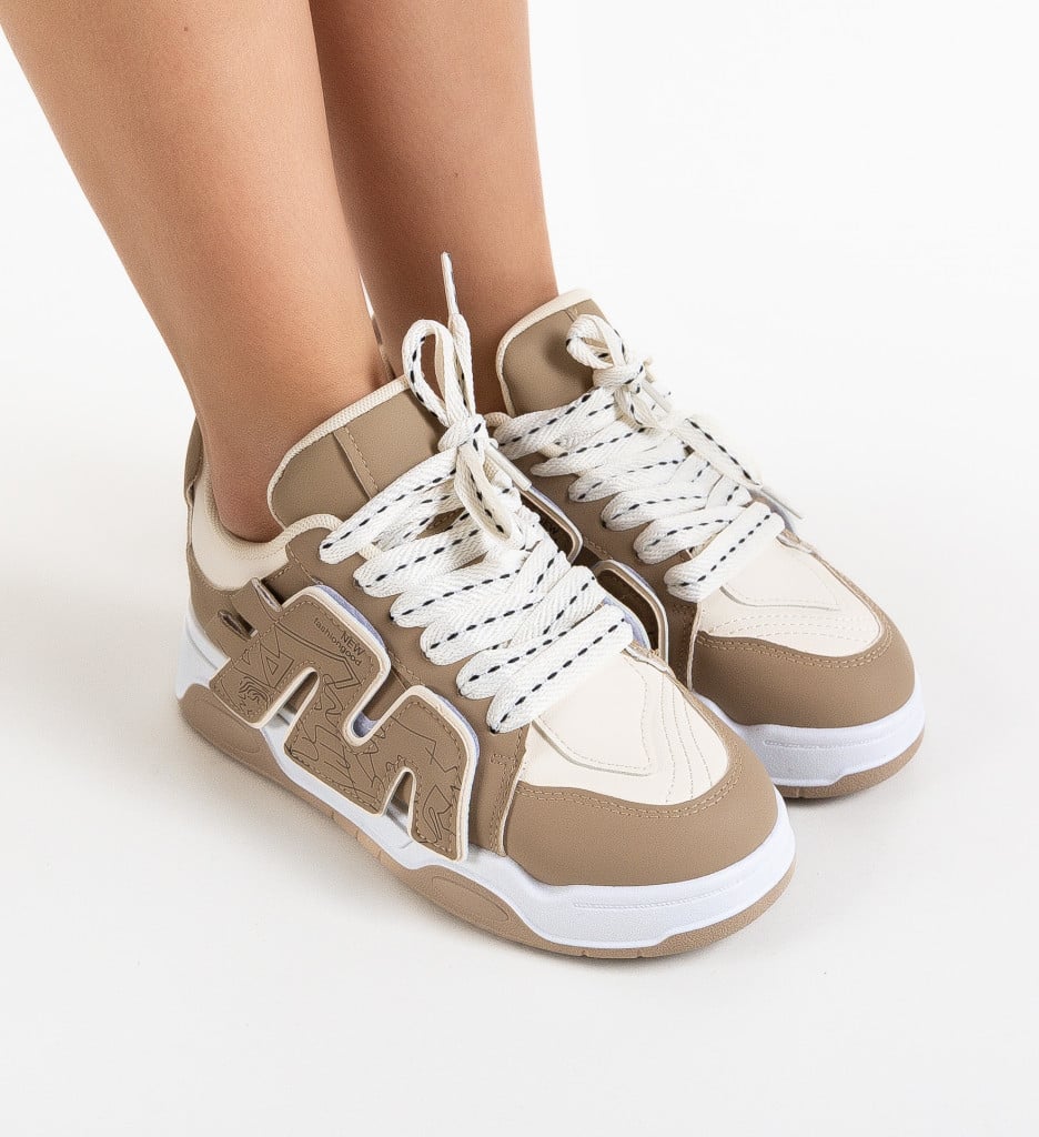 Sneakers dama Kamal Khaki - 3 | YEO