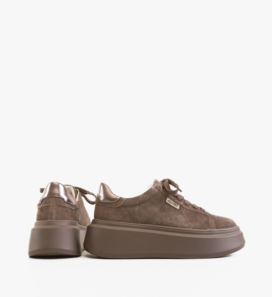 Sneakers dama Kamin Khaki - 4 | YEO