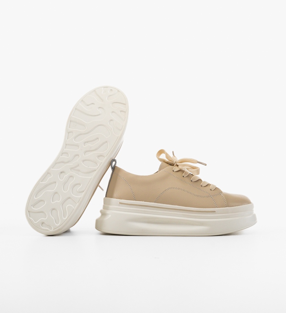 Sneakers dama Rowna Bej - 4 | YEO