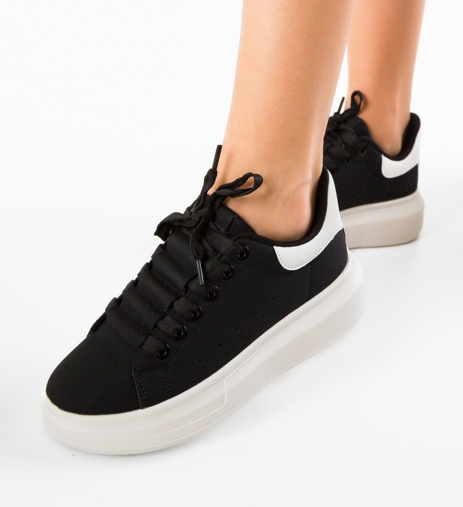 Sneakers dama Safara Negre - 2 | YEO