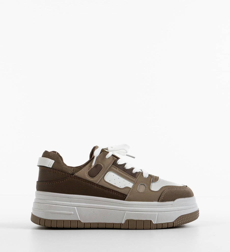 Sneakers dama Sash Khaki - 1 | YEO