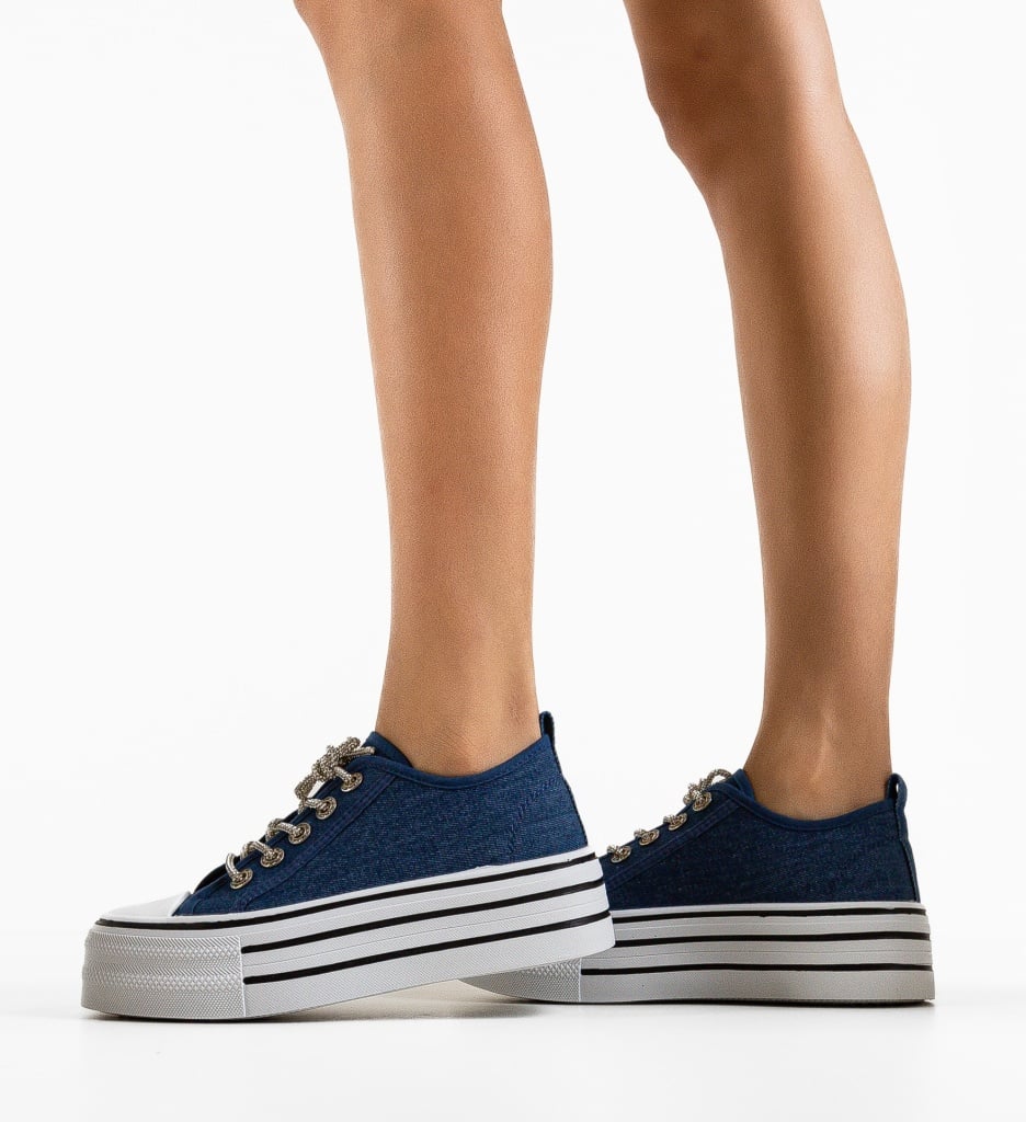 Sneakers dama Steaia Albastri - 1 | YEO