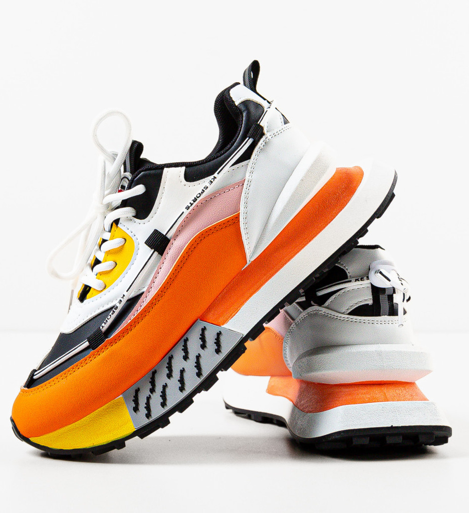 Sneakers dama Tori Portocalii