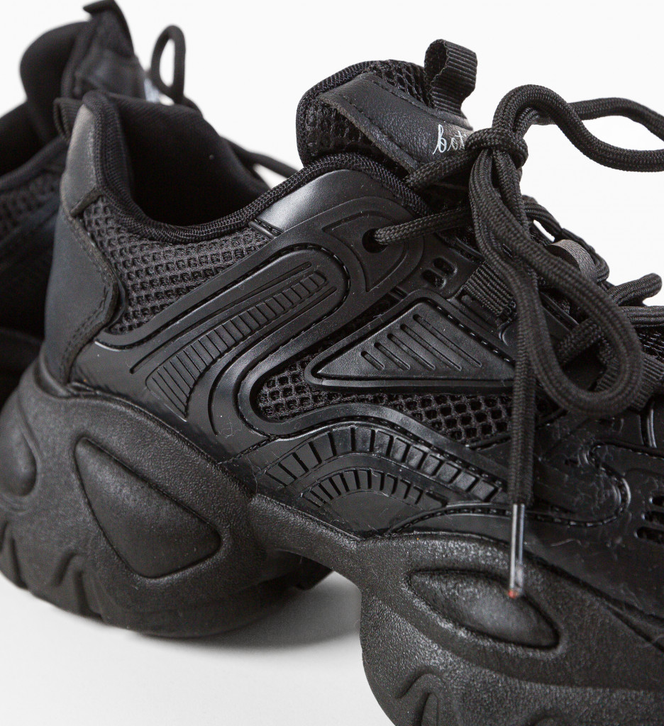 Poze Sneakers dama Tromvi Negri DePurtat