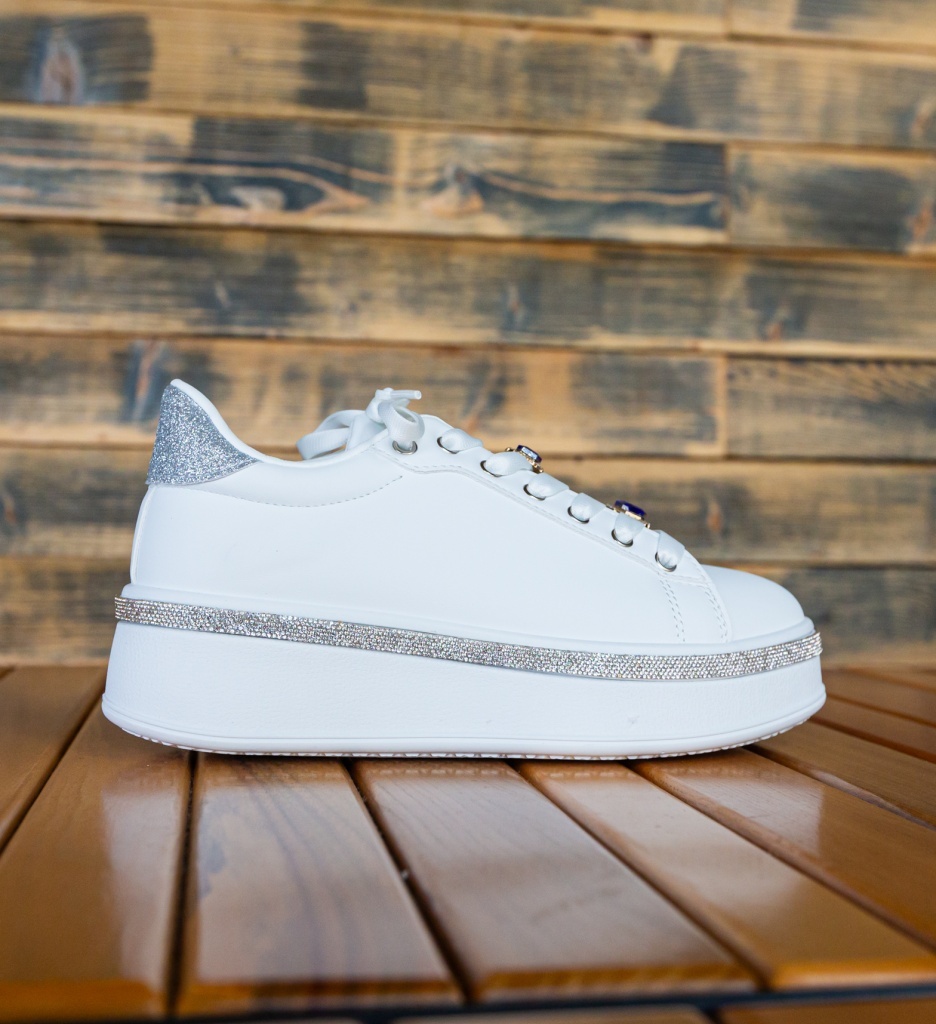 Sneakers dama Weland Argintii - 1 | YEO