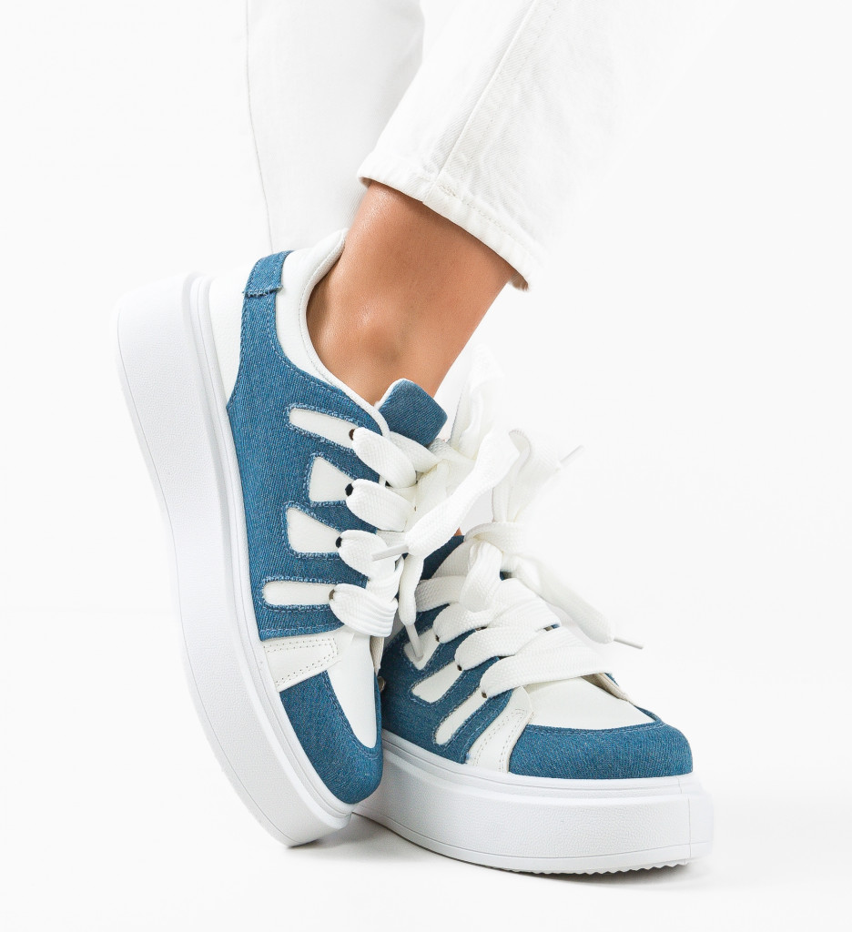 Sneakers dama Zohai Albastri - 3 | YEO