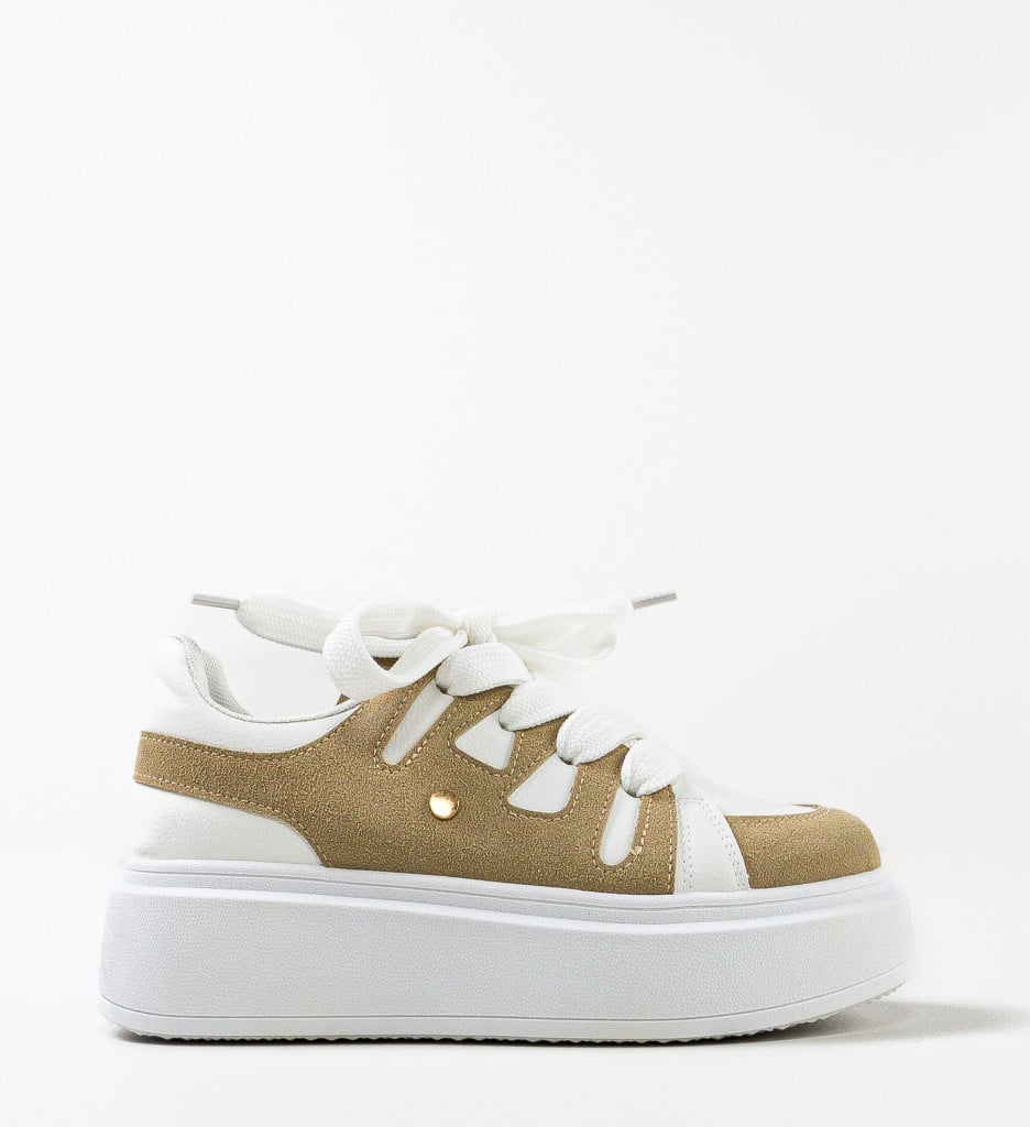 Sneakers dama Zohai Khaki - 4 | YEO