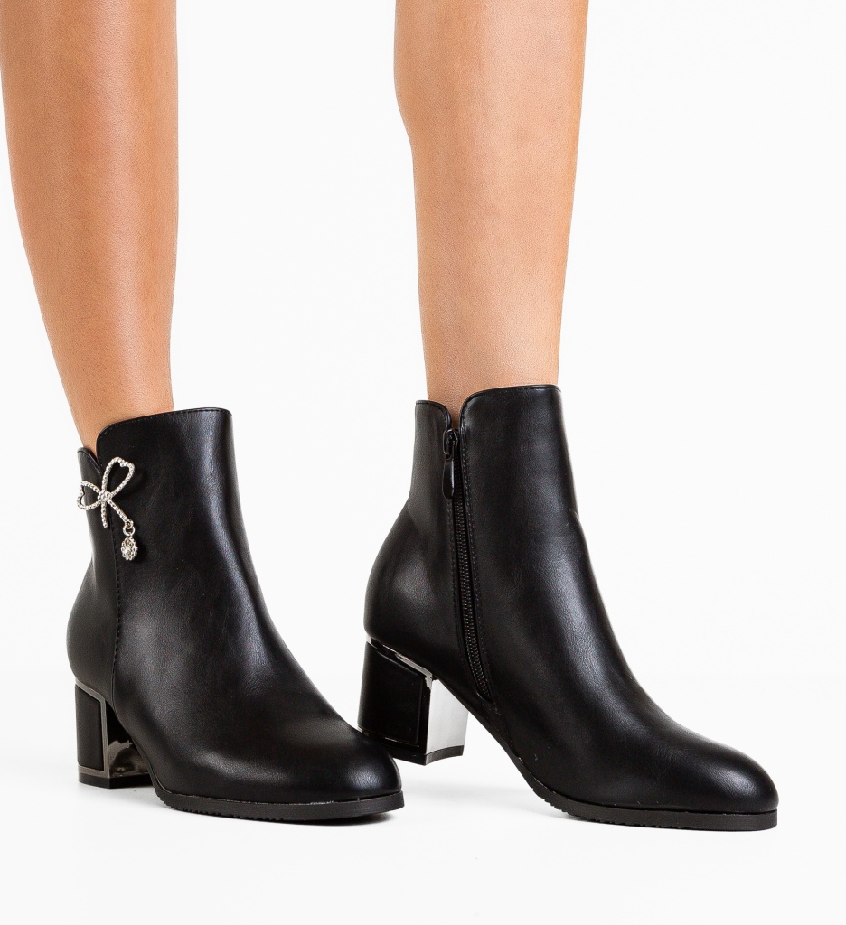 Botine dama Jasmi Negre - 1 | YEO