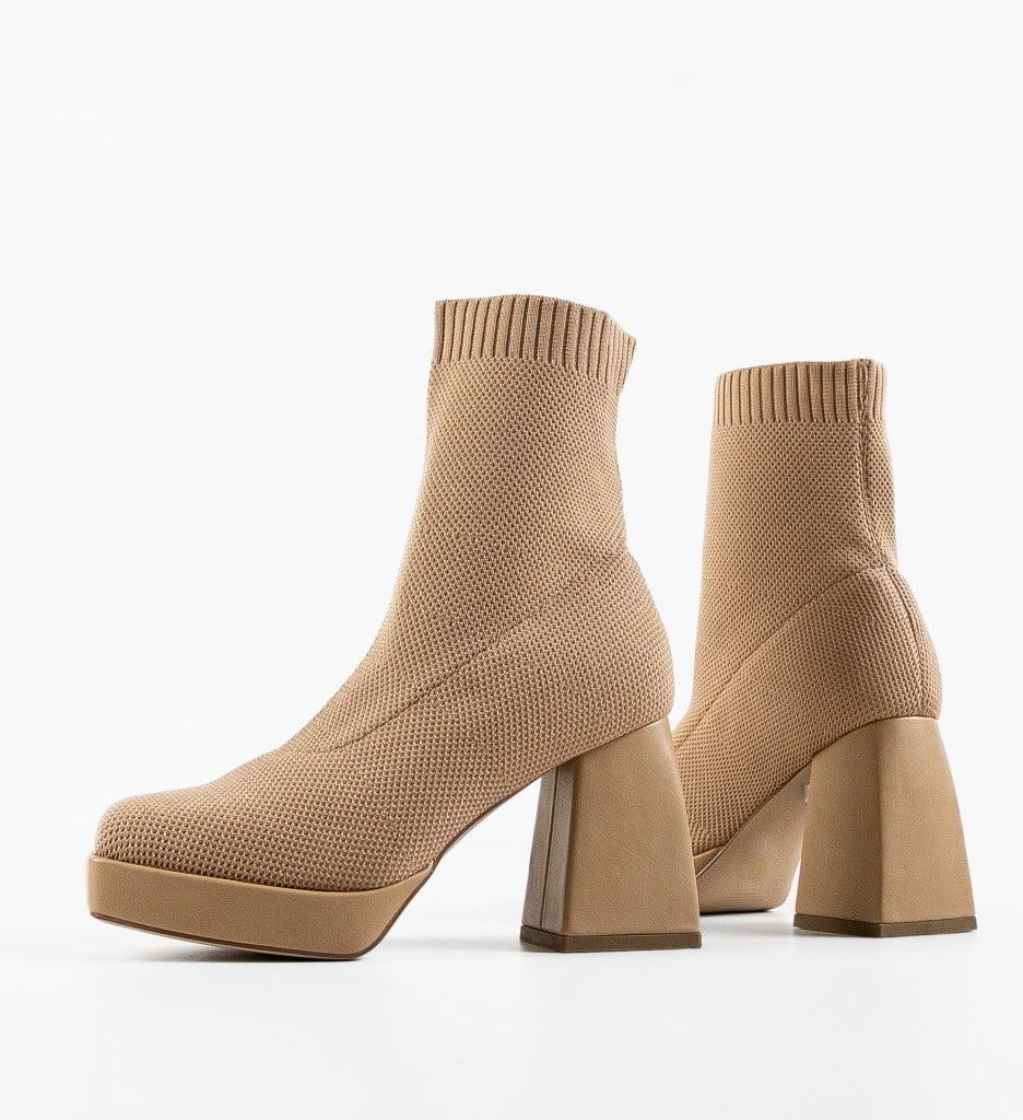 Botine dama Julie Khaki - 5 | YEO