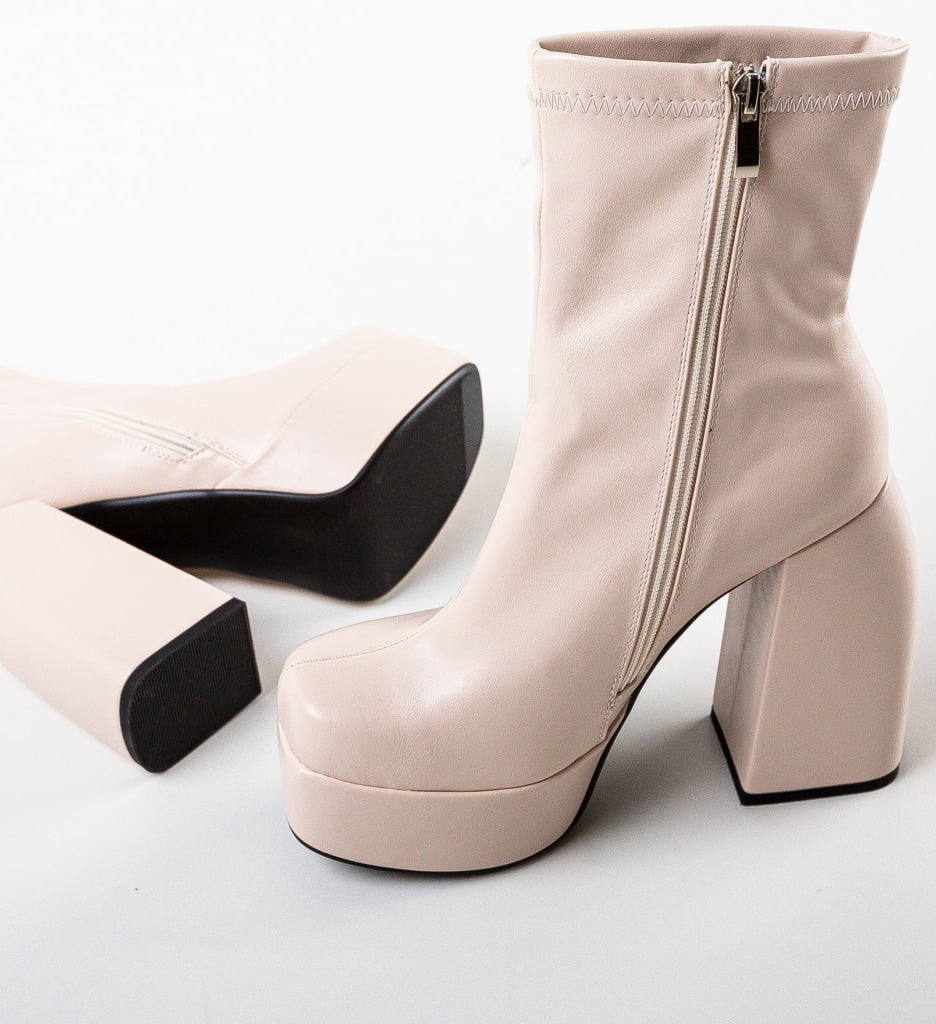 Botine dama Katey Bej - 5 | YEO