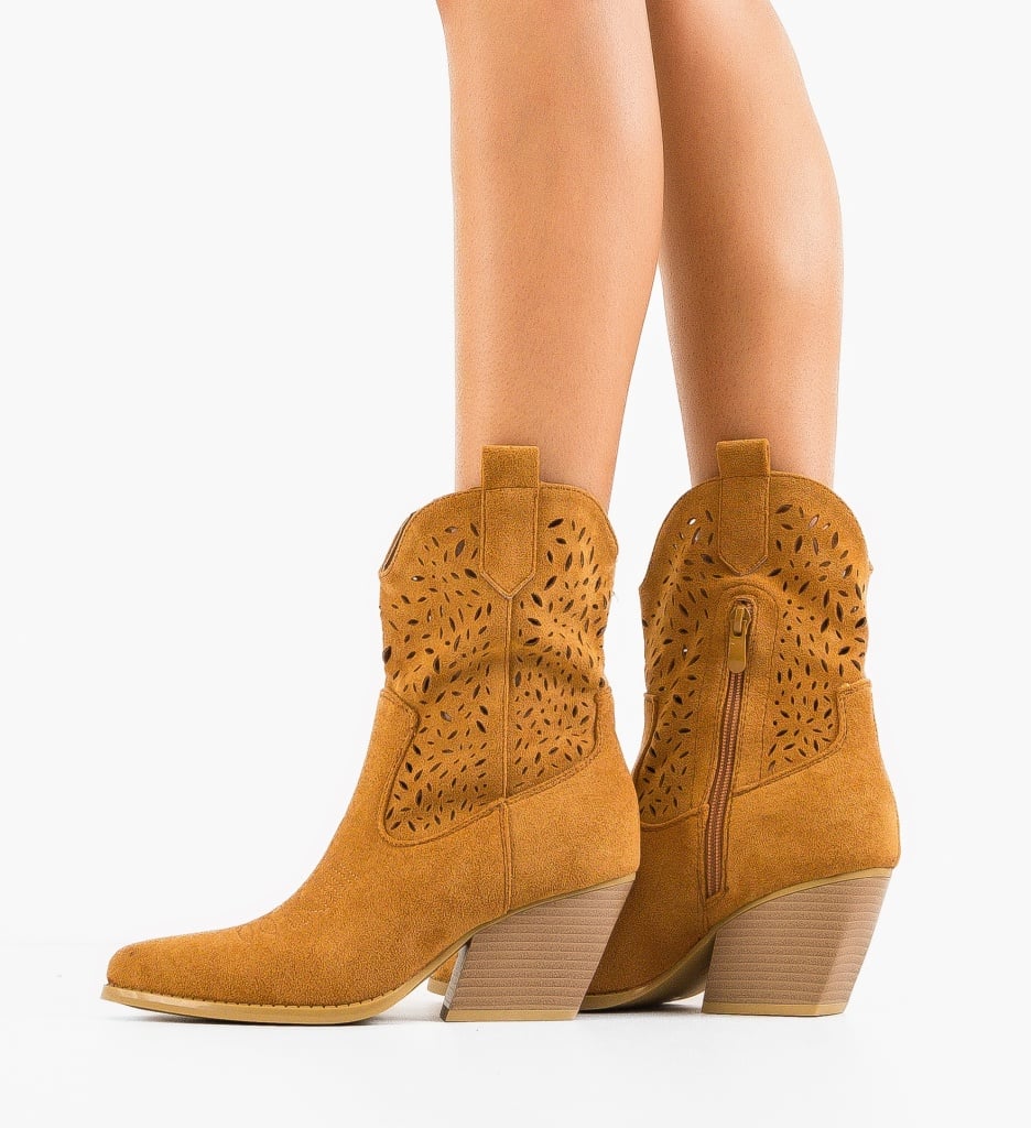 Botine dama Kimberle Camel