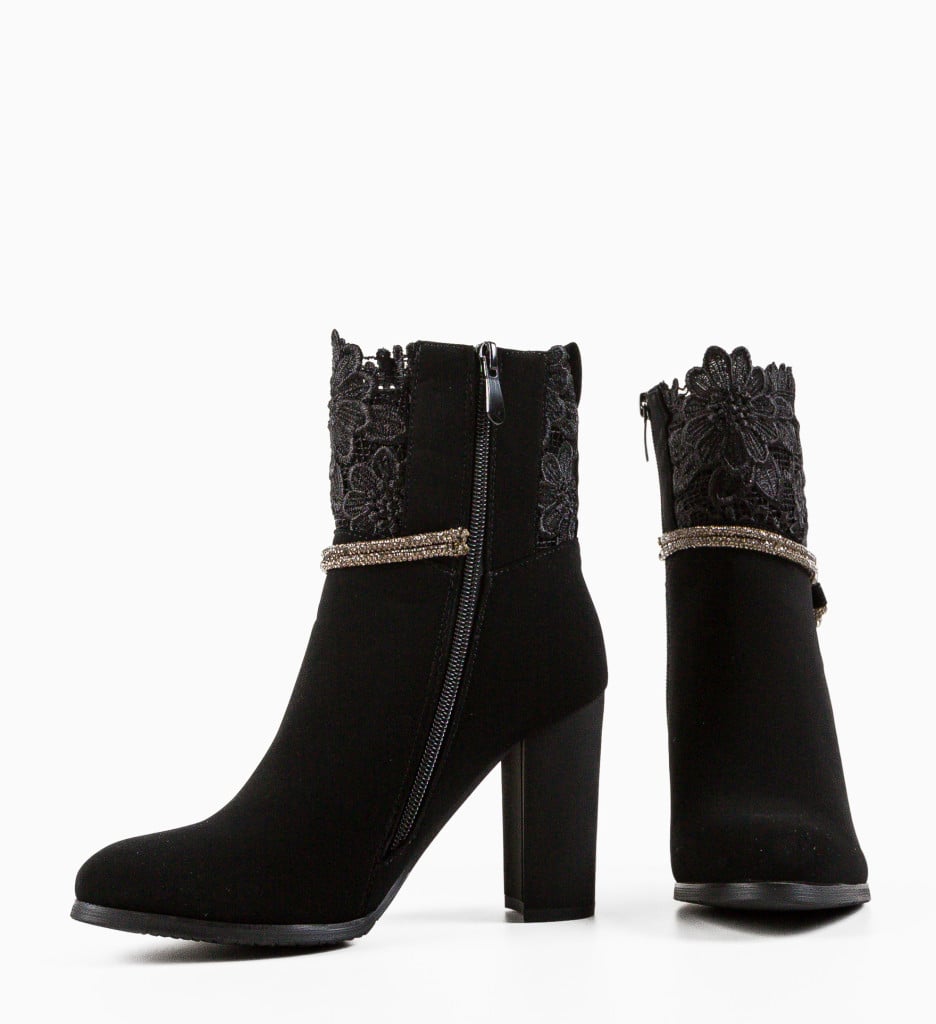 Botine dama Low Negre - 3 | YEO