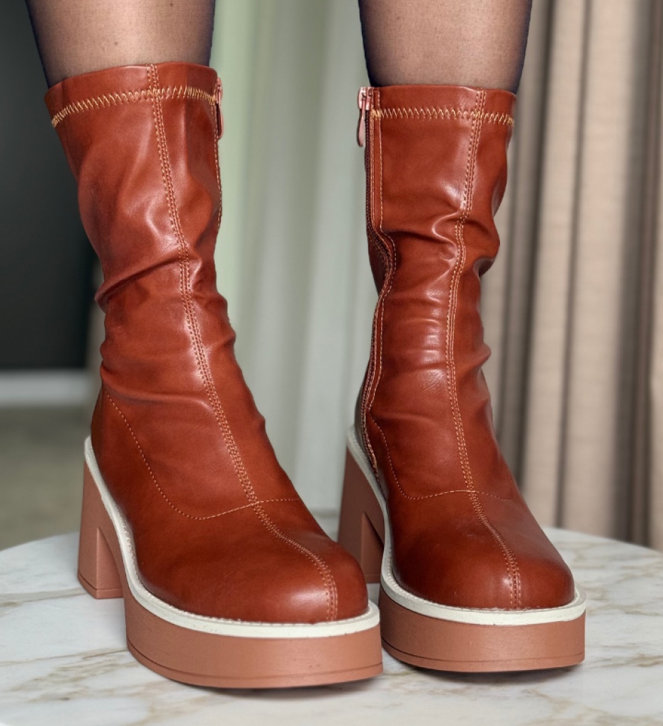 Botine dama Naom Camel - 3 | YEO