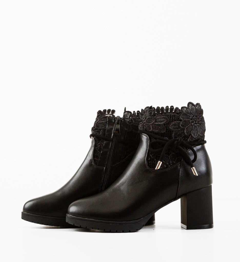 Botine dama Nelnel Negre 2 - 5 | YEO