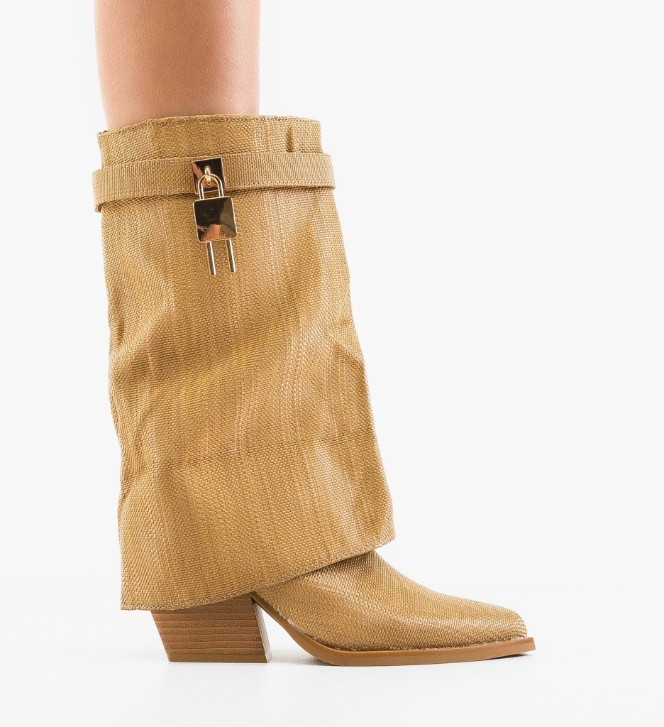 Botine dama Raffa Bej - 4 | YEO