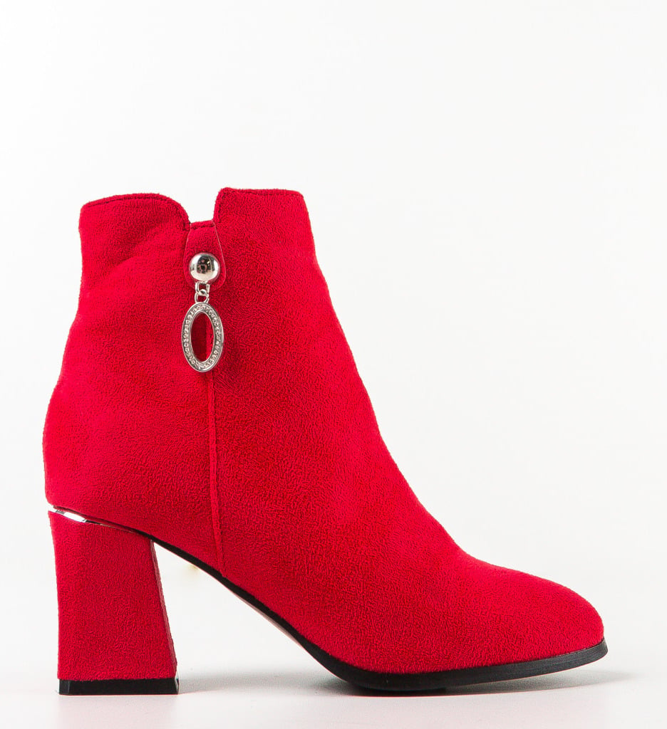 Botine dama Serrano Rosii - 3 | YEO