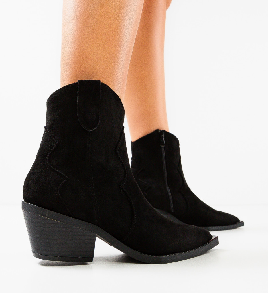 Botine dama Suriante Negre - 3 | YEO