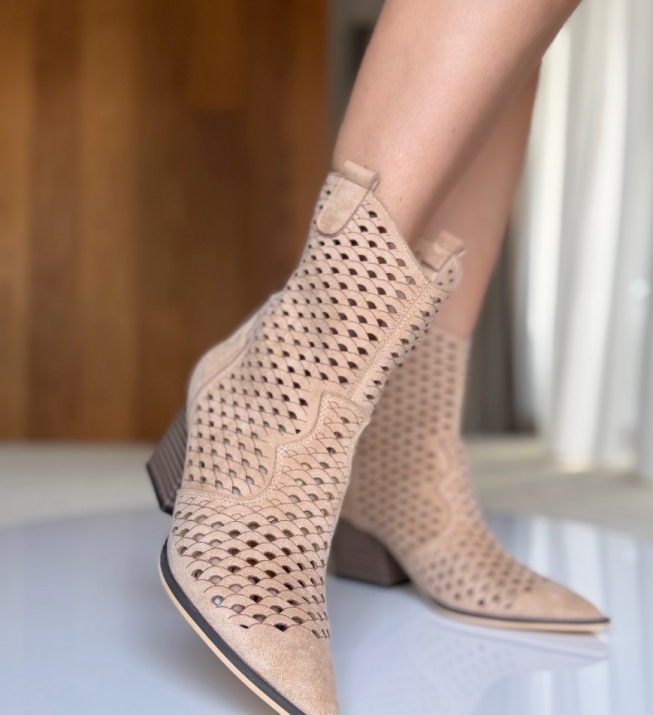 Botine dama Syon Bej 2 - imagine 4