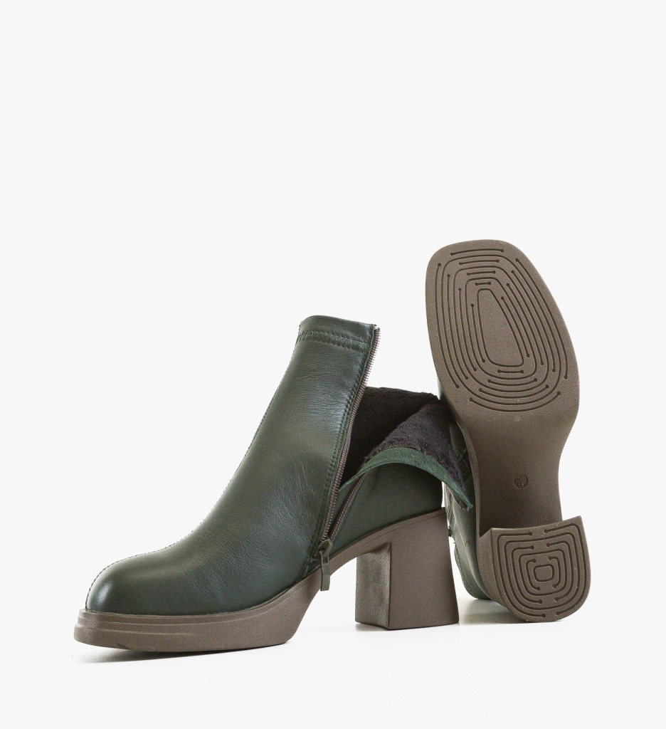 Botine dama Tafta Verde - 1 | YEO