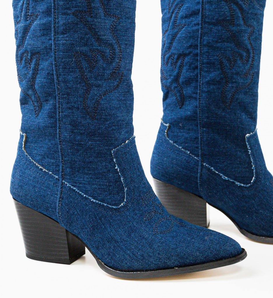 Botine dama Thasosa Bleumarin - 5 | YEO