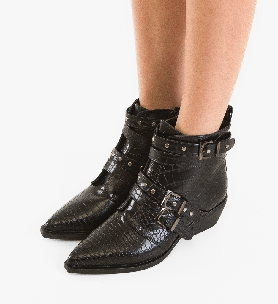 Botine dama Uzoma Negre