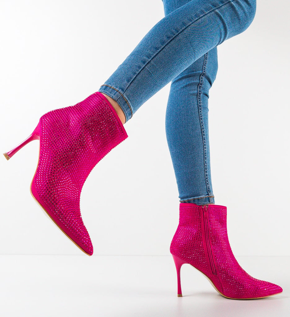 Botine dama Zayne Fuchsia - 2 | YEO