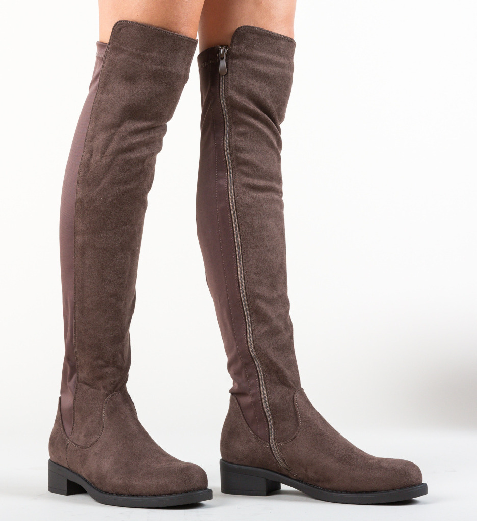 Cizme dama Camilia Khaki - 2 | YEO