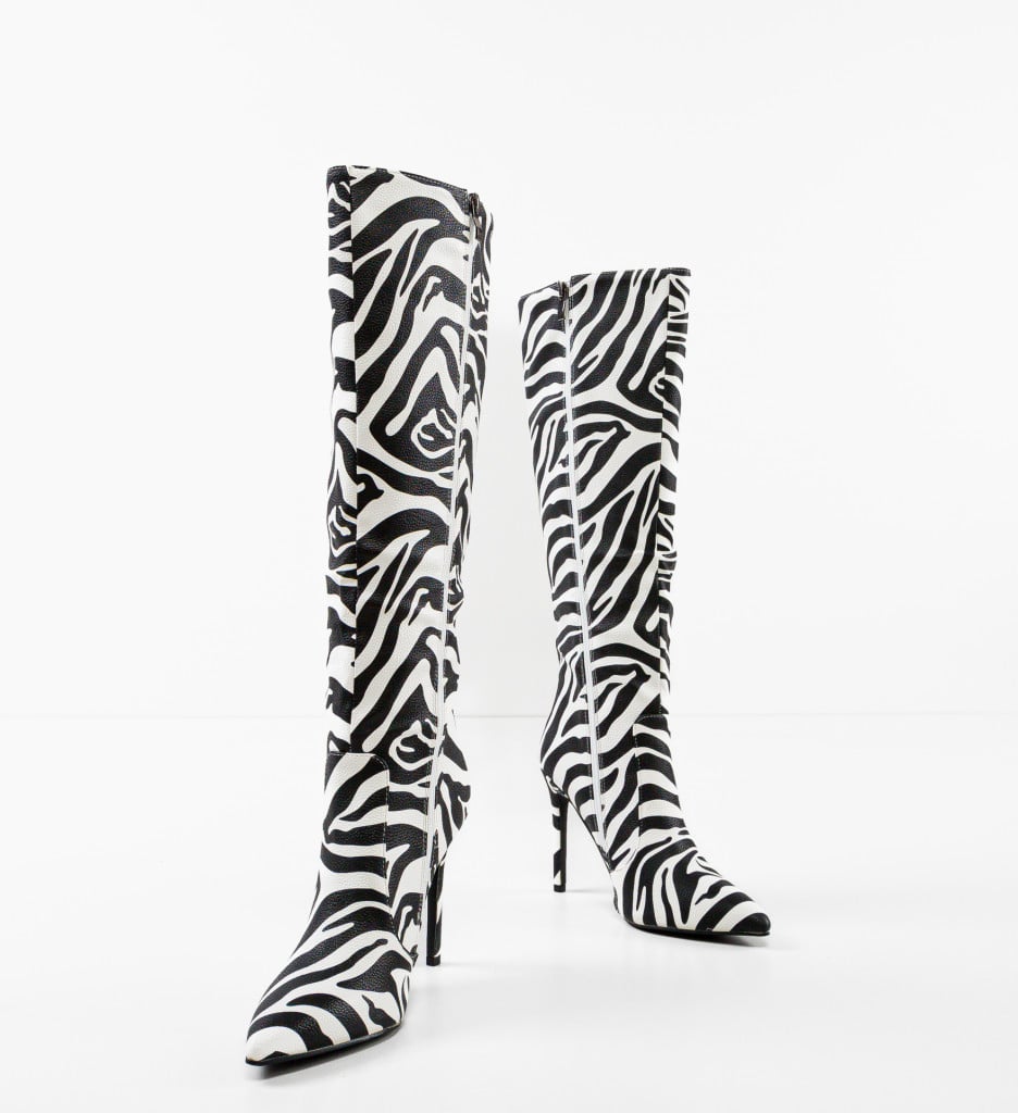 Cizme dama Cohen Zebra - 4 | YEO