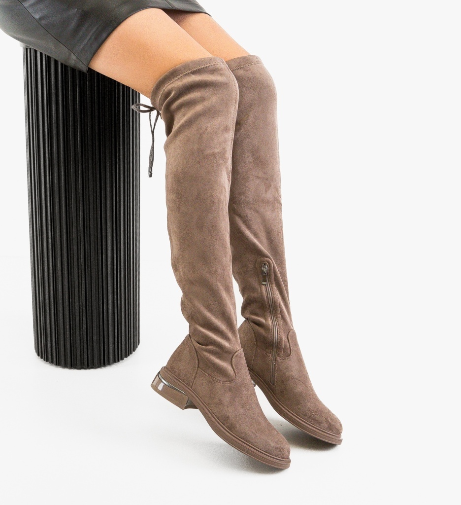 Cizme dama Narko Khaki - 3 | YEO