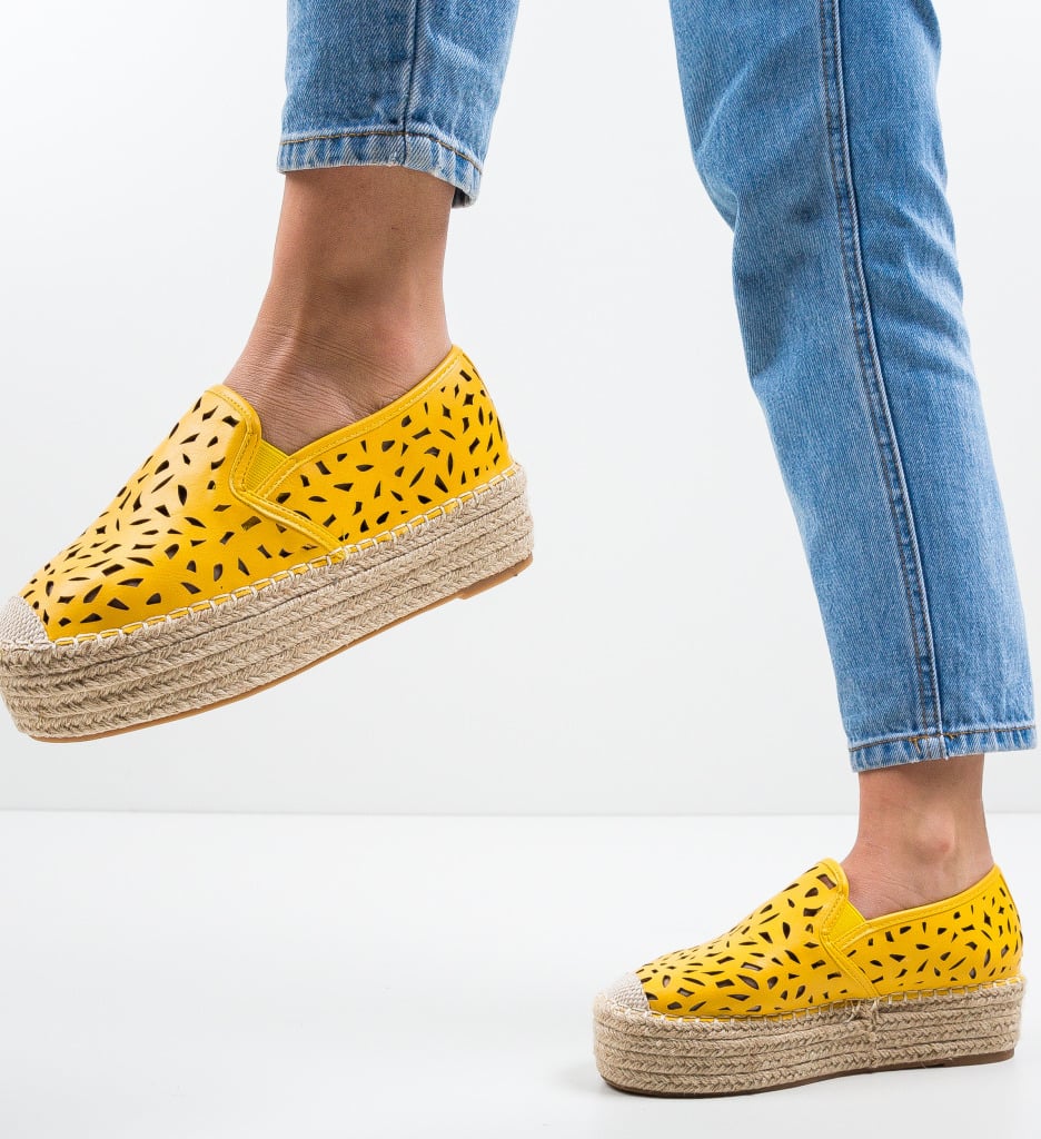 Espadrile Aroq Galbene - 2 | YEO