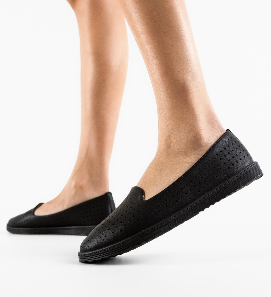 Espadrile Casual Jekare Negre - 4 | YEO