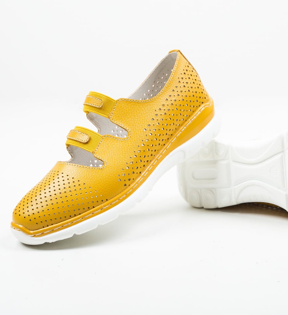 Espadrile Casual Lott Galbene - 4 | YEO