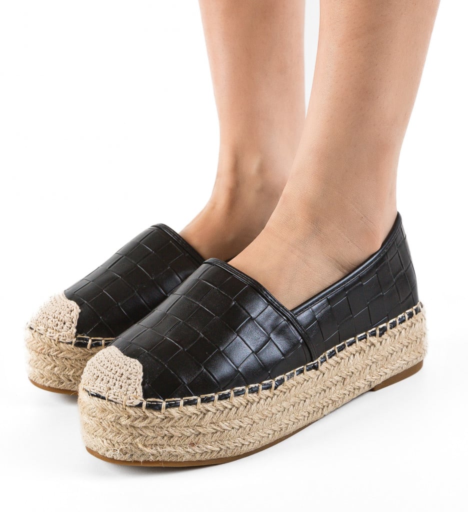 Espadrile dama Wanda Negre - 3 | YEO