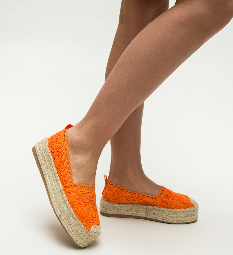 Espadrile Weber Portocalii - 2 | YEO