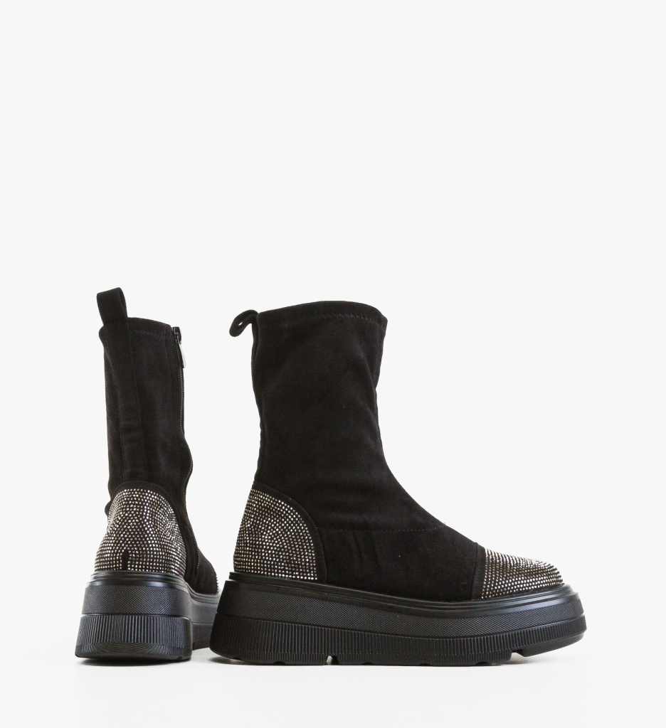 Ghete dama Boomer Negre - 3 | YEO