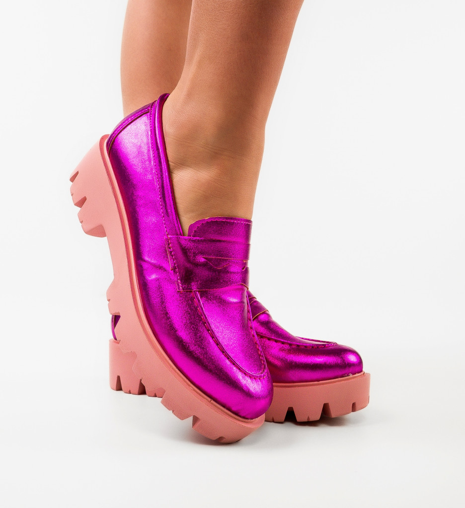 Pantofi Casual Beidar Fuchsia