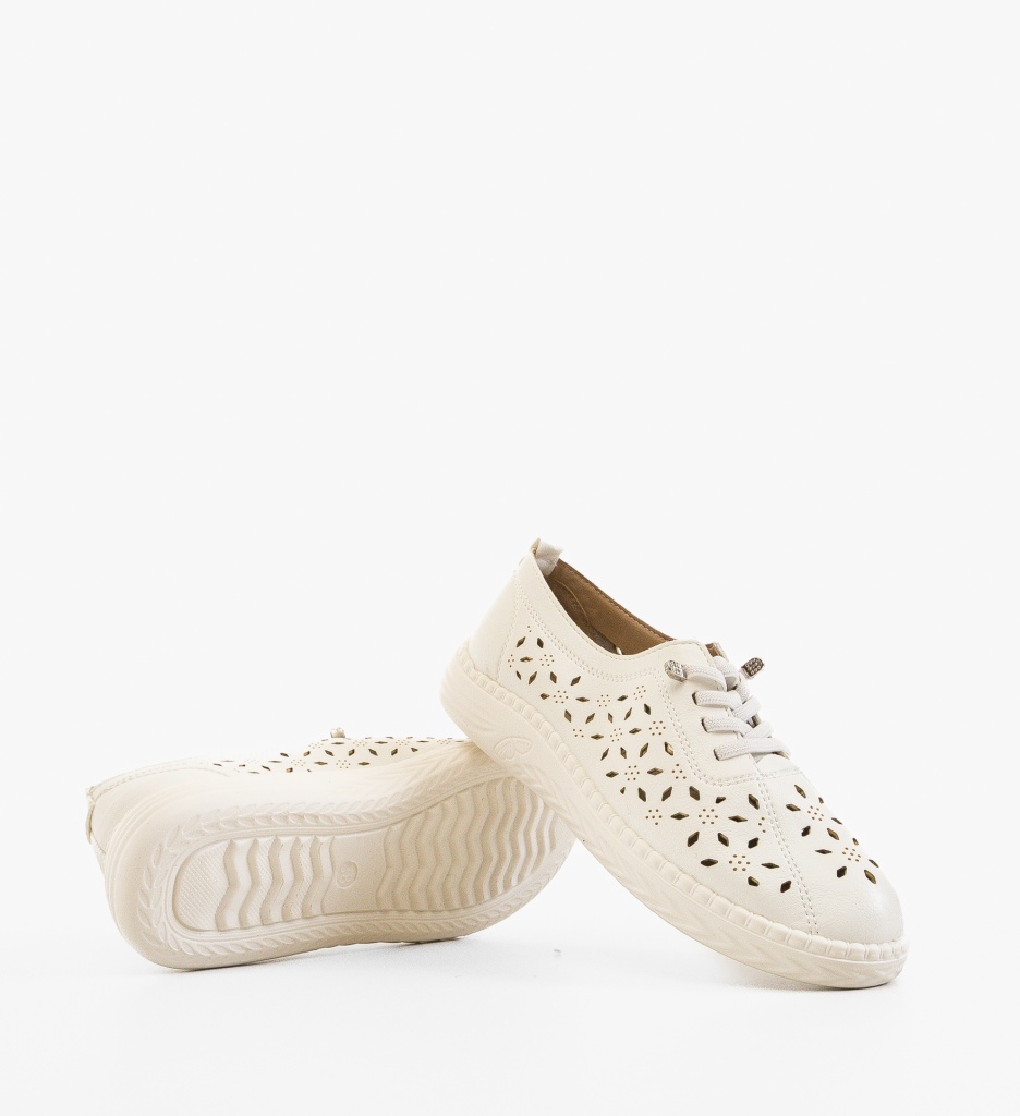 Pantofi Casual dama Guha Albi - 3 | YEO