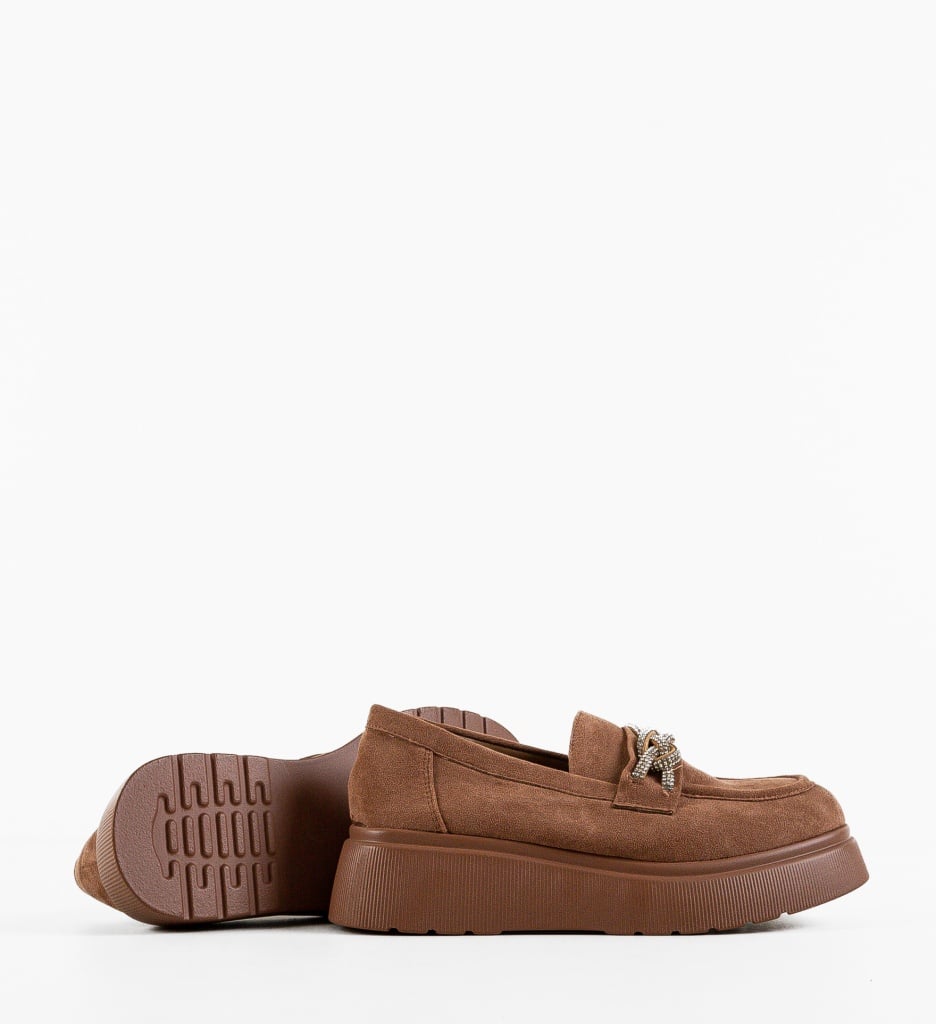 Pantofi Casual dama Hallel Camel - 3 | YEO