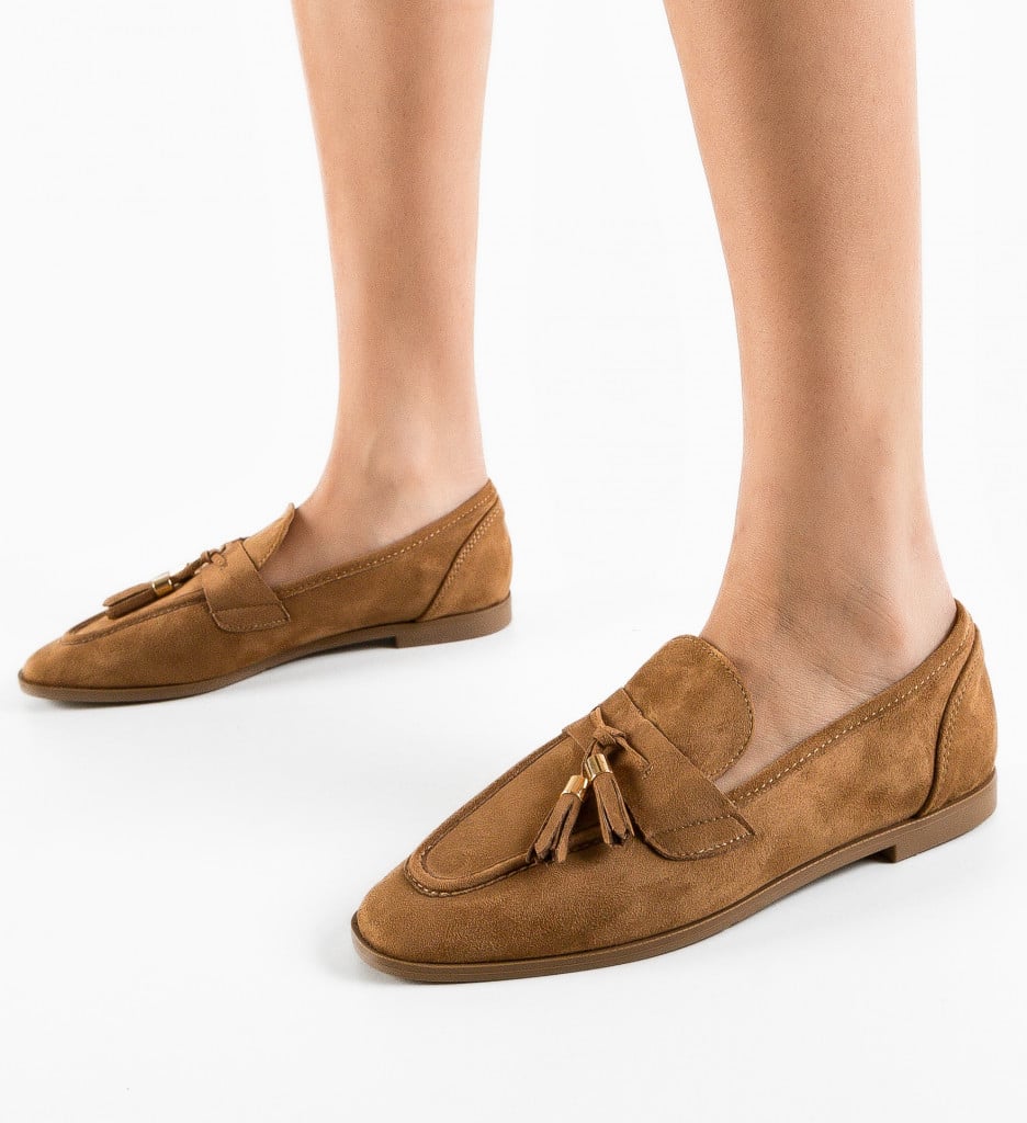 Pantofi Casual dama Lusintia Camel - 2 | YEO