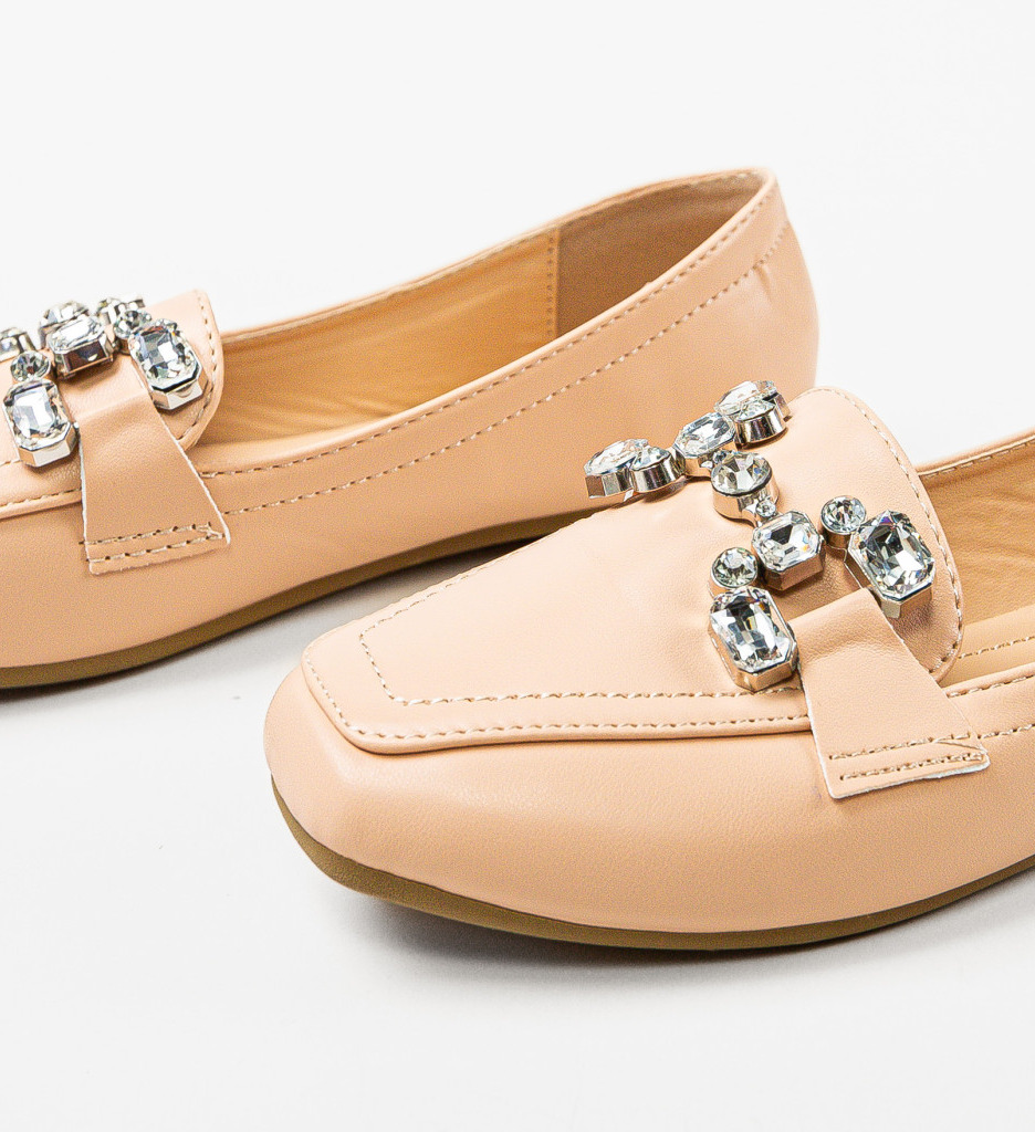 Pantofi casual dama Mireya Bej - 4 | YEO