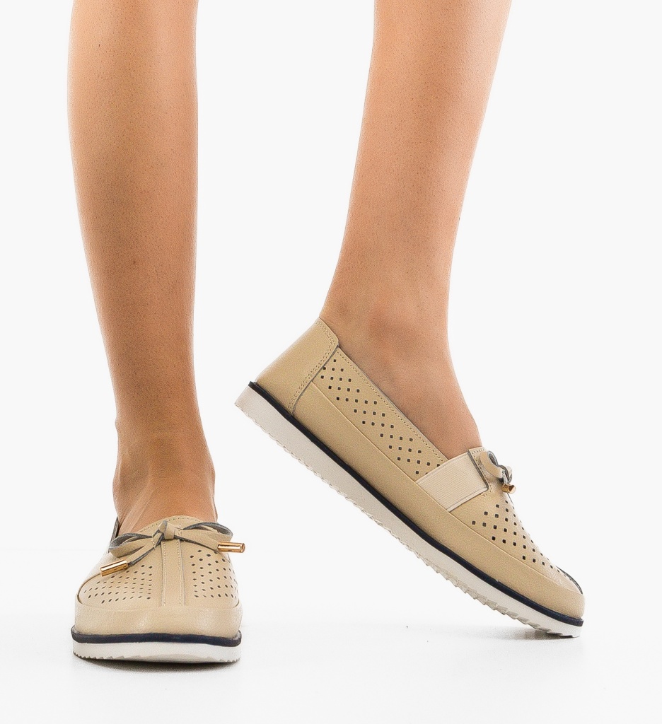 Pantofi Casual dama Niko Bej - 1 | YEO