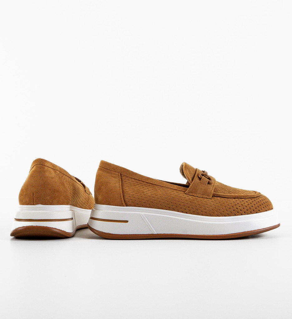 Pantofi Casual Ekine Camel - 4 | YEO