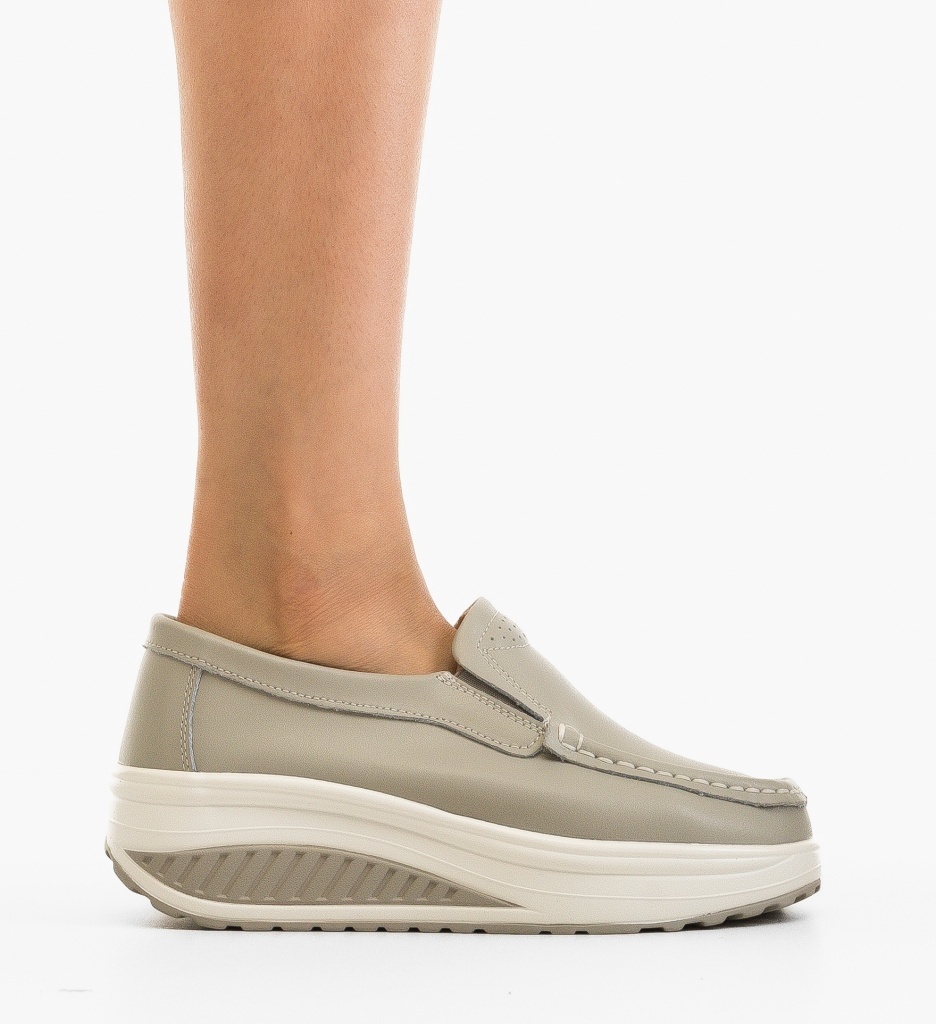 Pantofi Casual Eliot Gri - 5 | YEO