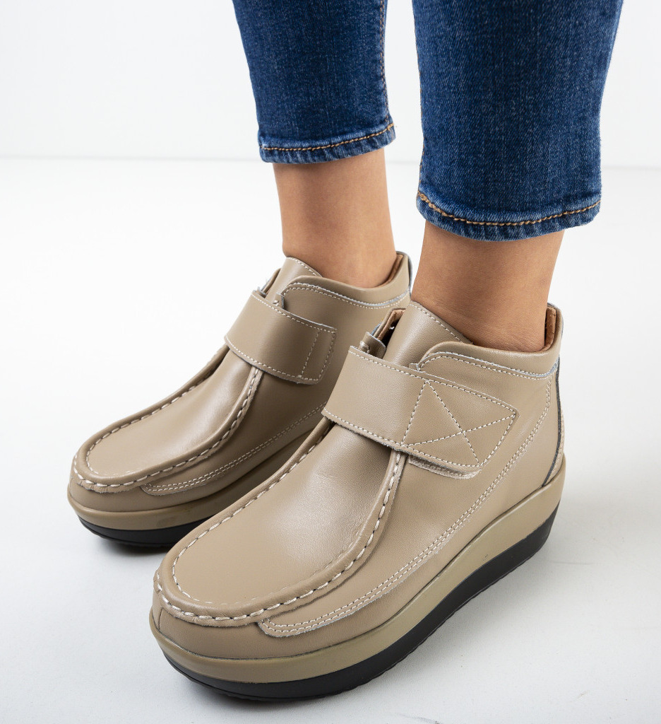 Pantofi Casual Jistryon Bej - 3 | YEO